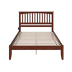 Lit plateforme King en noyer