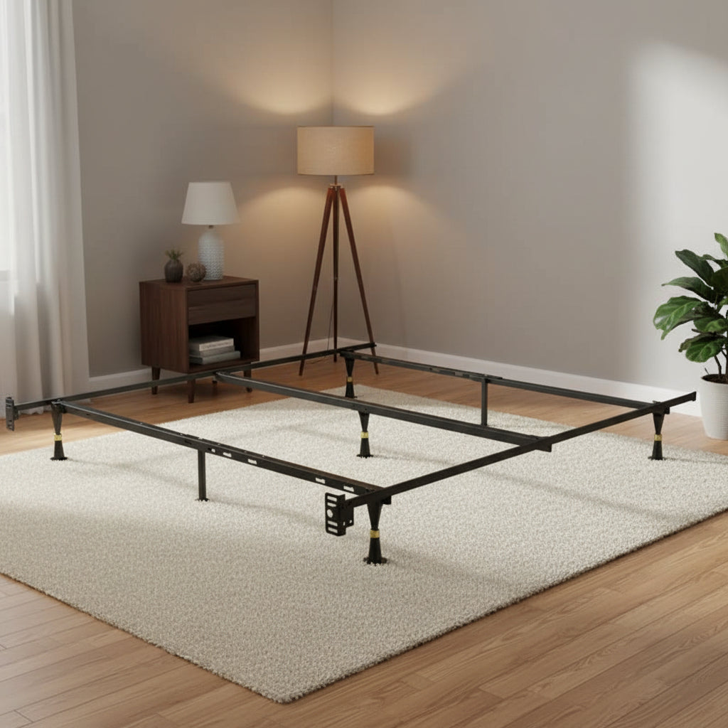 Twin/Full/Queen Metal Bed Frame (Glide Legs)