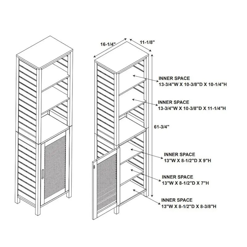 Meuble haut en bambou