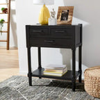 Console 3 tiroirs avec pieds tournés — 23.5" la. x 13" P x 29.5" H