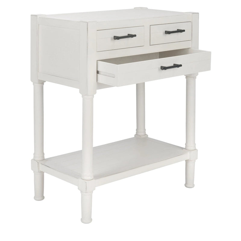 Console 3 tiroirs avec pieds tournés — 23.5" la. x 13" P x 29.5" H