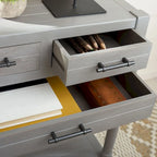 Console 3 tiroirs avec pieds tournés — 23.5" la. x 13" P x 29.5" H