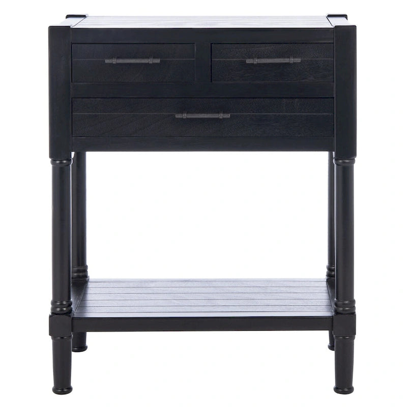 Console 3 tiroirs avec pieds tournés — 23.5" la. x 13" P x 29.5" H