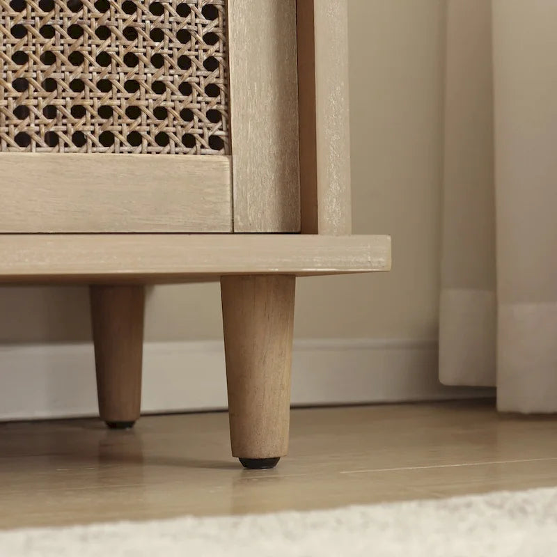 Buffet bahut de rangement Accent en rotin naturel (Lot de 2)