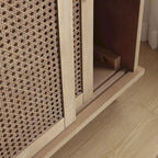 Buffet bahut de rangement Accent en rotin naturel (Lot de 2)