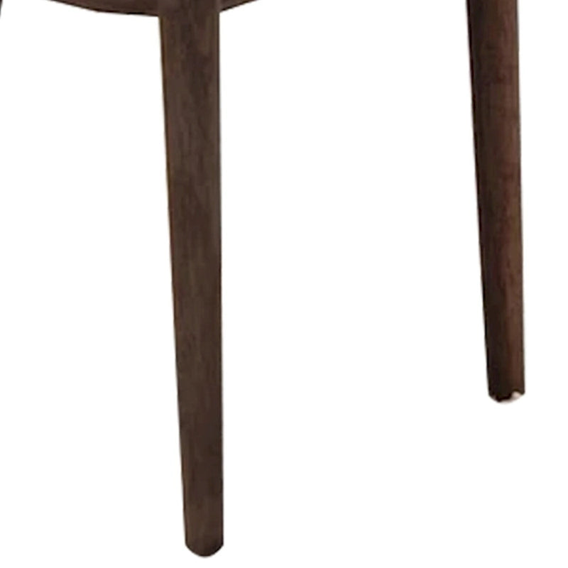 Lot de 2 chaises de salle à manger modernes en bois, sièges rembourrés, pieds fuselés, gris