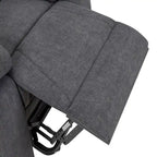 Fauteuil inclinable releveur électrique grande taille robuste avec massage et chauffage pour personnes âgées