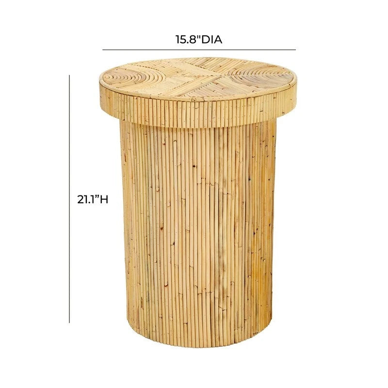 Table d'appoint en rotin