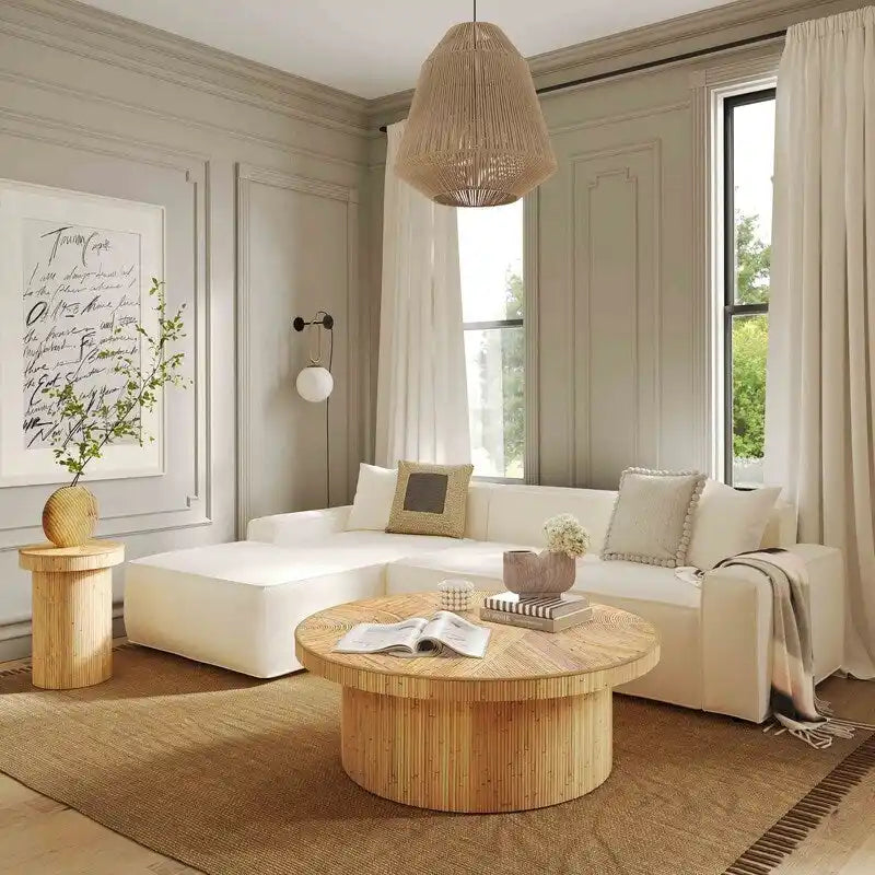Table d'appoint en rotin