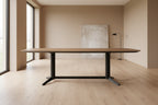Lydia 102 Wide Teak Dining Table, Black