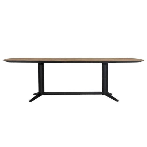Table à manger Teak 102 large, noire