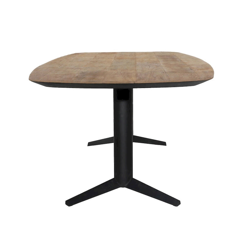 Table à manger Teak 102 large, noire