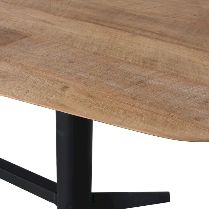 Table à manger Teak 102 large, noire