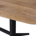 Table à manger Teak 102 large, noire